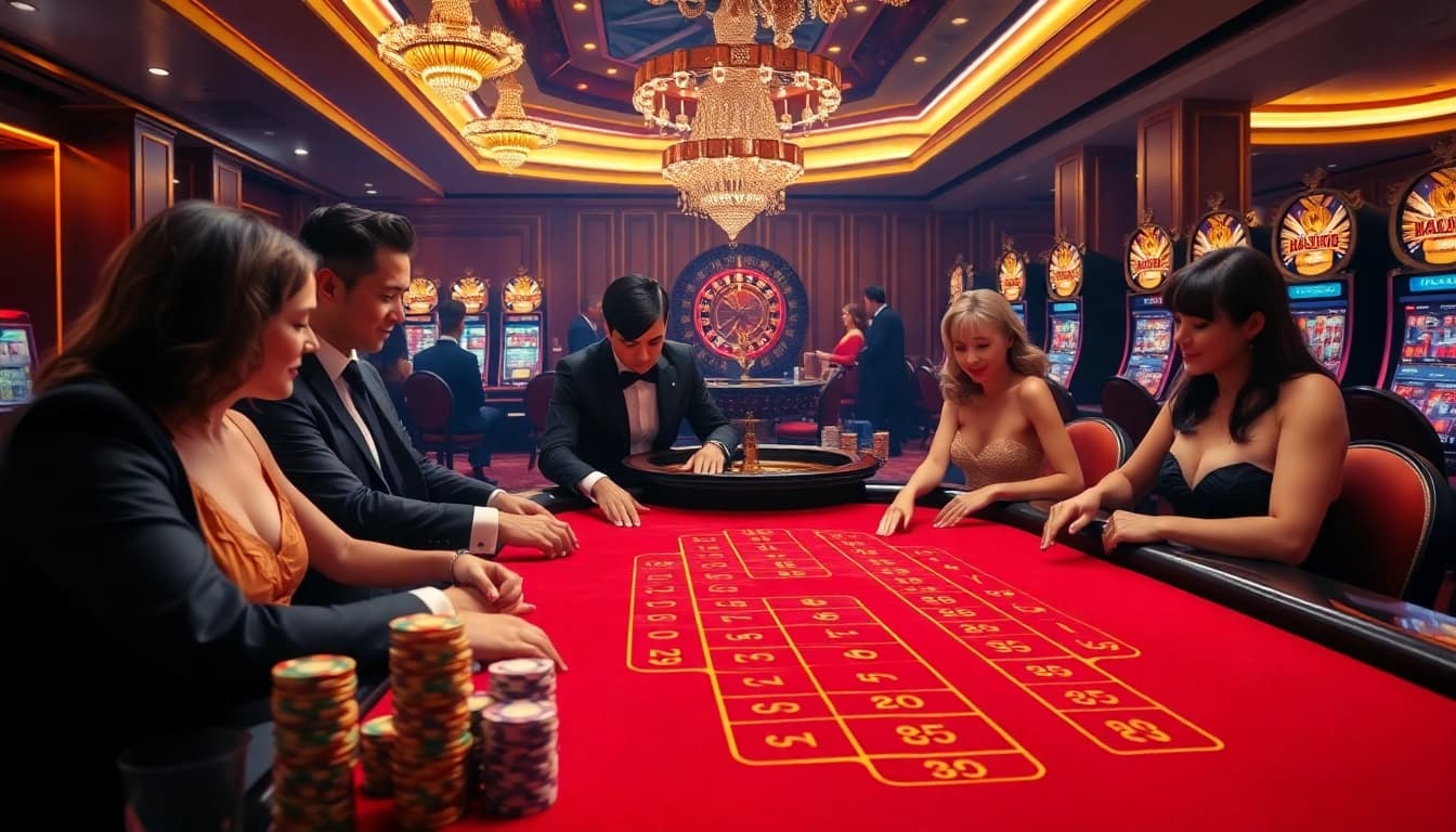 Experience the thrill at casino mm88 with an engaging baccarat game and luxurious atmosphere.