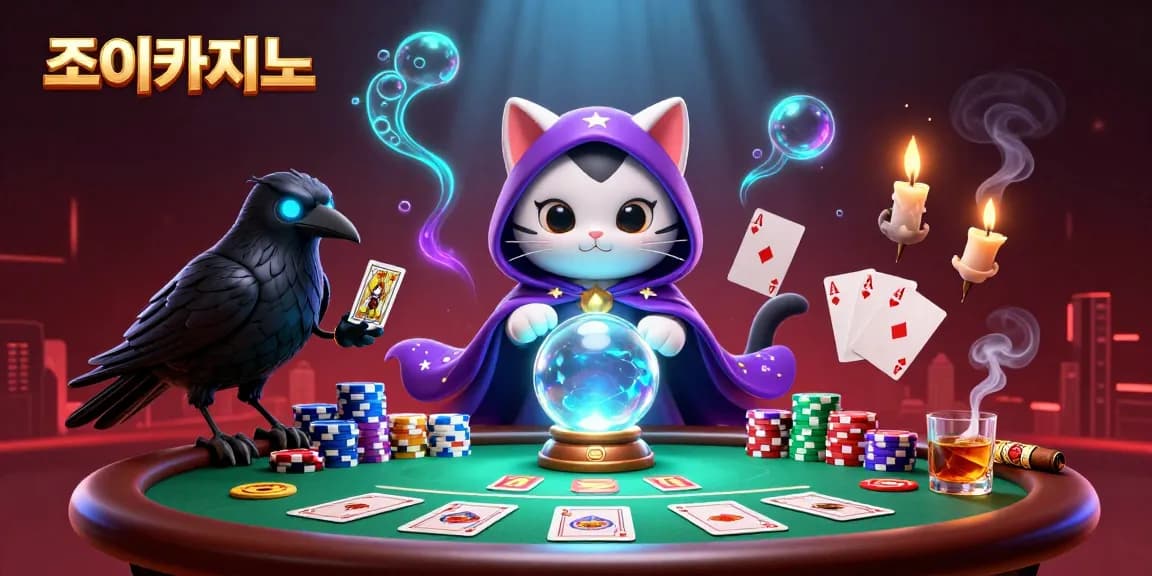 Spin and win at 조이카지노 with vibrant 3D casino illustration showcasing thrilling gameplay elements.