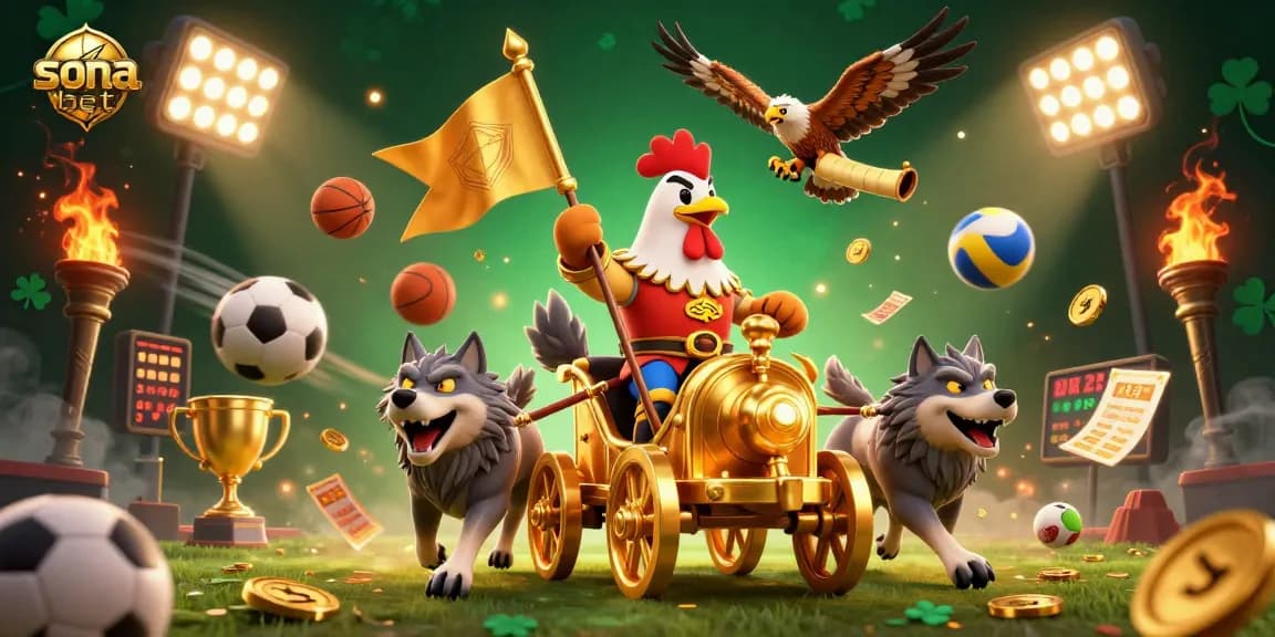 Engage with sona bet's thrilling gameplay featuring a rooster warlord and epic sports elements!