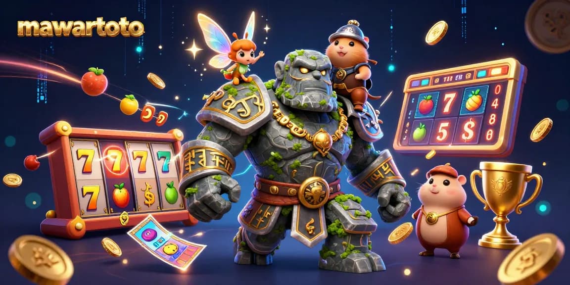 Rasakan keajaiban mawartoto dengan golem hidup dan penjelajah keberuntungan di dunia kasino.