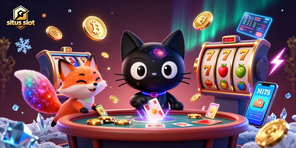 Menangkan jackpot di situs slot dengan slot reels mengelilingi kucing lubang hitam berperforma tinggi.