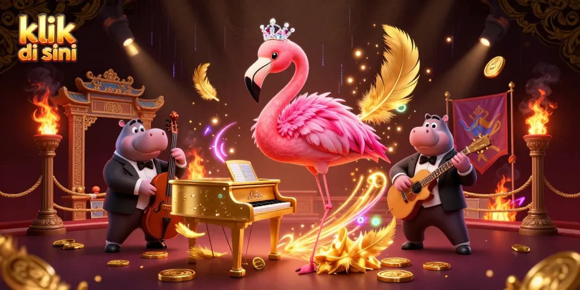 Experience the thrilling energy of the casino atmosphere with a vibrant klik di sini promotional scene featuring iconic characters.