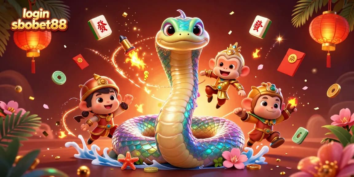Engage in thrilling gameplay with login sbobet88, showcasing a vibrant casino scene full of fantasy elements.