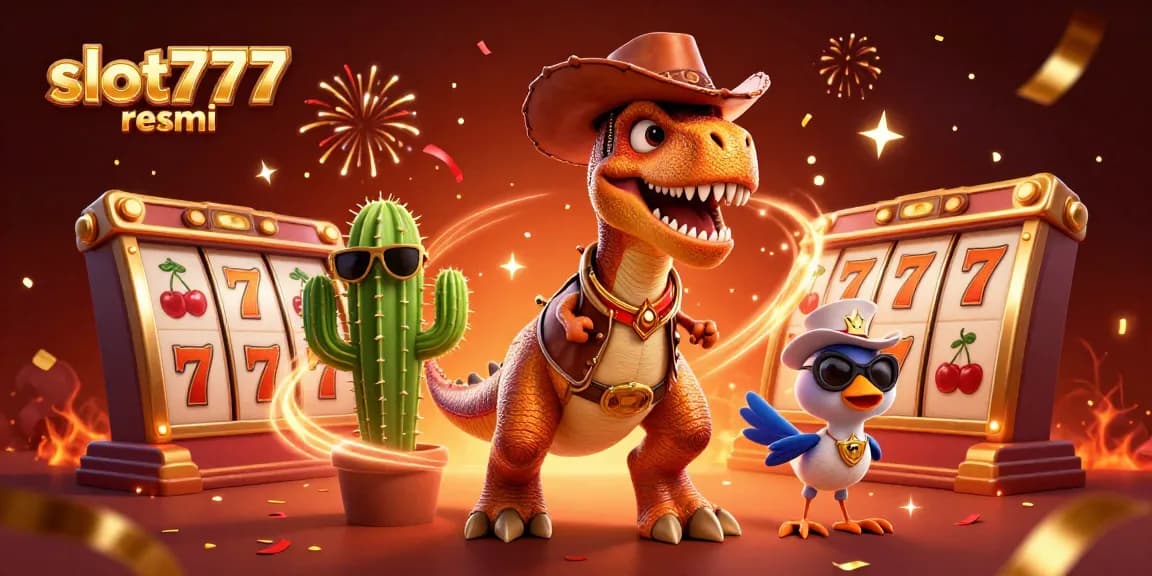 Engage with slot777 resmi to maximize your winnings with this lively casino scene.