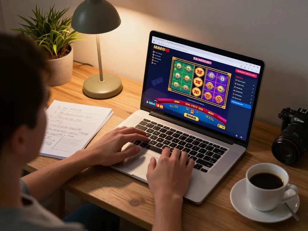Engaging online gaming session on MM88 with vibrant poker tables and strategy notes.