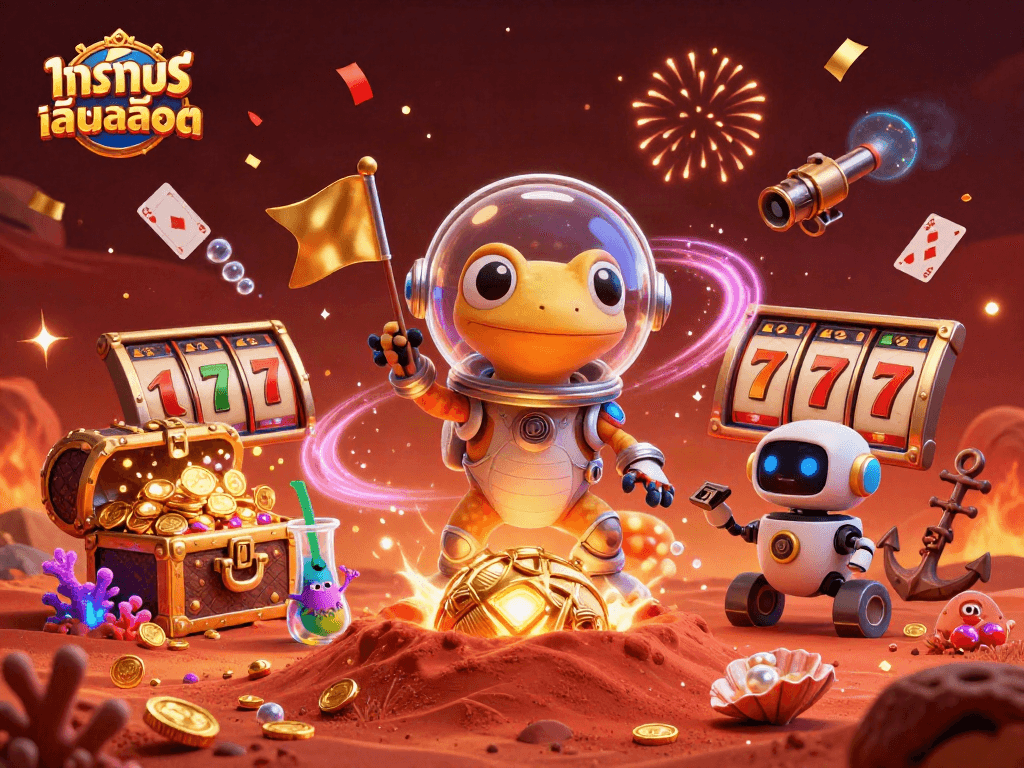 Spin slots and win big with ทดลองเล่นสล็อต at a golden Martian casino adventure.