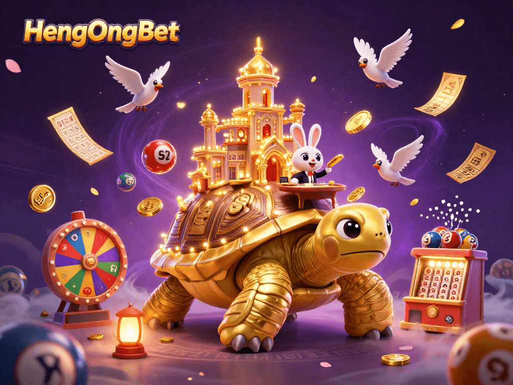 Experience exciting gaming with HengOngBet's vibrant lottery atmosphere featuring lively characters and thrilling elements.