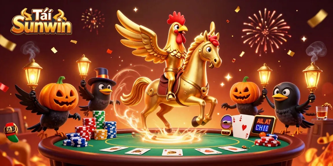Tải Sunwin features vibrant characters in a dynamic casino setting, representing thrilling gambling action.