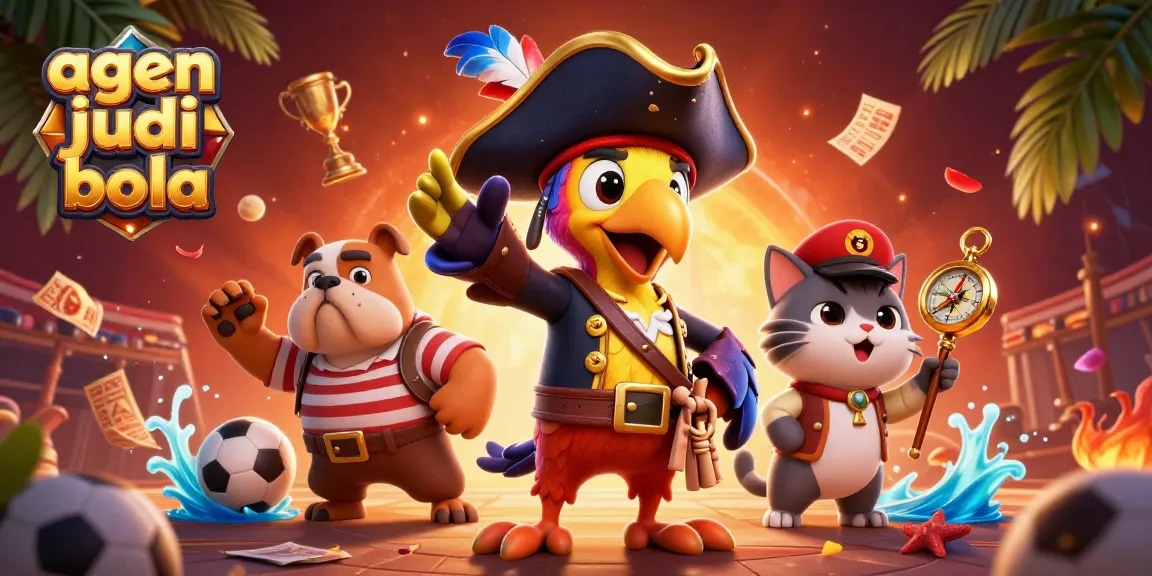 Engage with agen judi bola as the pirate captain directs his crew amidst thrilling sports betting elements.