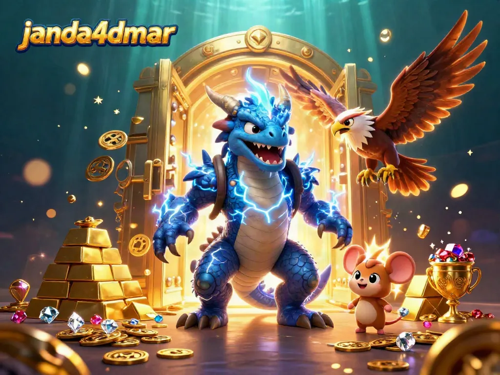 Menangkan hadiah berharga di janda4dmar dengan naga petir dan elemen kasino yang meriah.