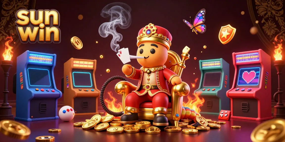 Experience exciting gameplay action at sun win with dynamic 3D characters and casino elements.