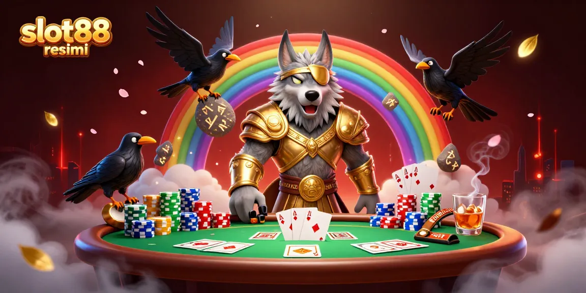 Tampilkan pengalaman bermain slot88 resmi dengan Odin dan dua burung gagak di kasino