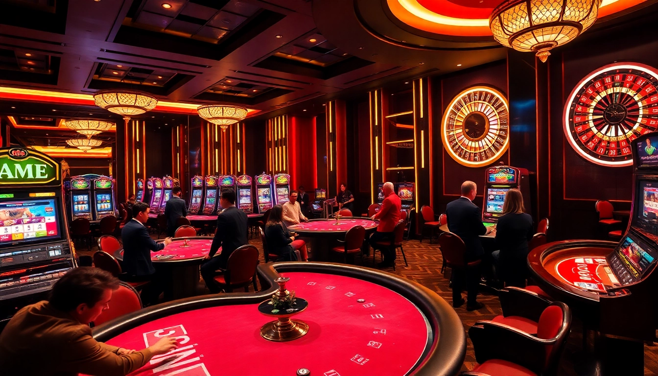 luxury138 players enjoying high-stakes games at an elegant casino table