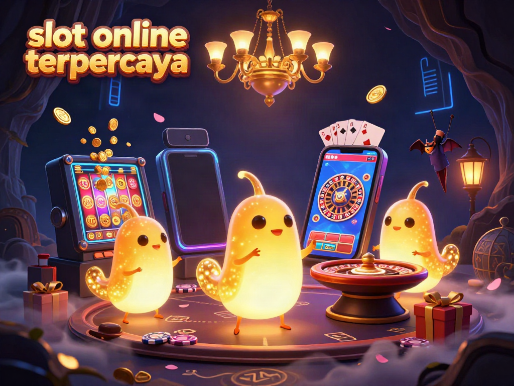 Slot online terpercaya dengan tim glowworms yang menerangi kasino dalam gambar 3D.