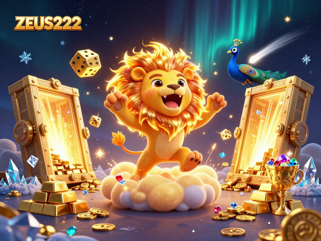 Experience the excitement of ZEUS222 with thrilling 3D imagery showcasing immersive gaming elements.