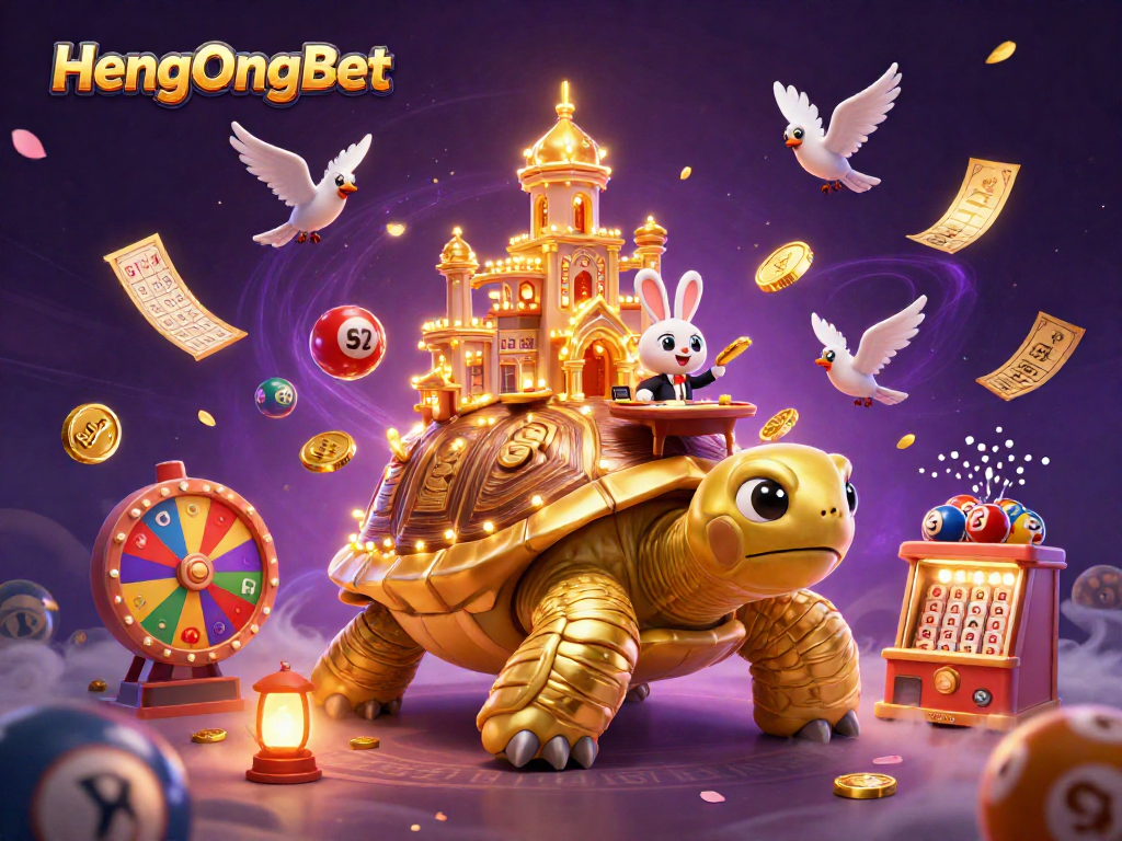 Experience exciting gaming with HengOngBet's vibrant lottery atmosphere featuring lively characters and thrilling elements.