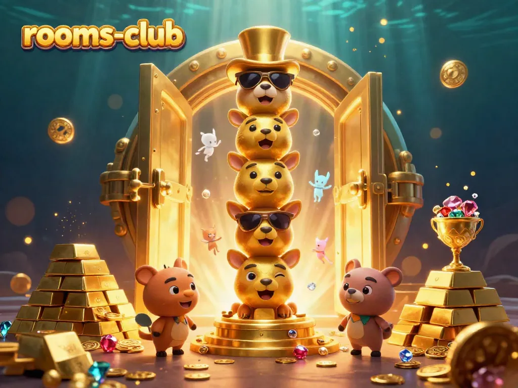 Permainan menarik di rooms-club dengan karakter totem dan harta karun yang melimpah.