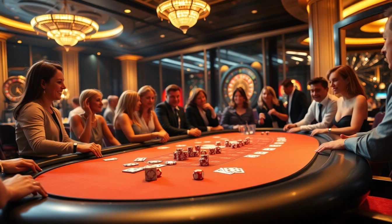 Experience the excitement of KK55 at a lively poker table with chips and cards.